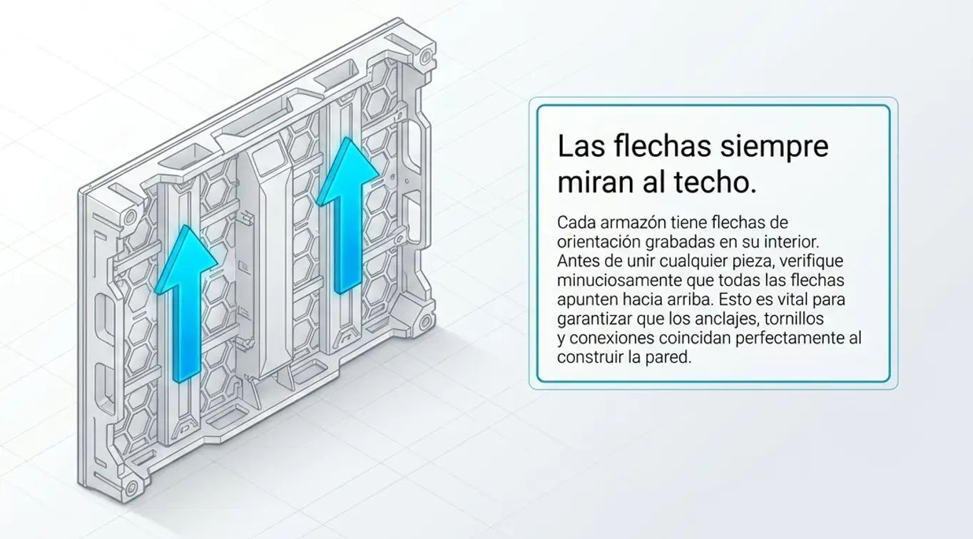 Montaje e Instalación de pantallas LED 6 ensamblaje flechas