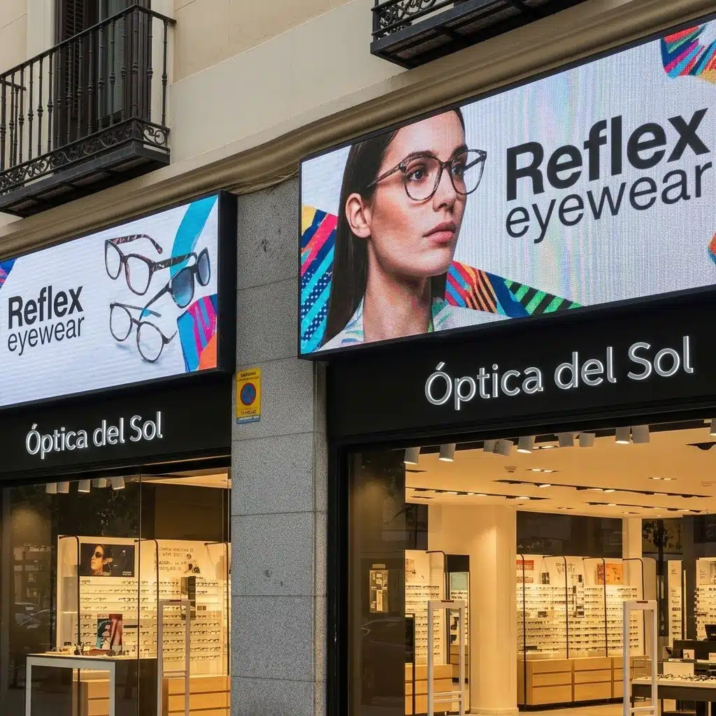 rotulo luminoso led optica